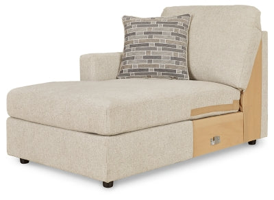 Left-Arm Facing Corner Chaise In Solid Linen Fabric