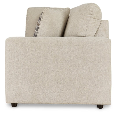 Right-Arm Facing Sofa with Corner Wedge In Solid Linen Fabric