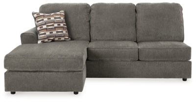Left-Arm Facing Sofa Chaise In Solid Putty Fabric