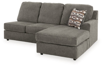 Right-Arm Facing Sofa Chaise In Solid Putty Fabric