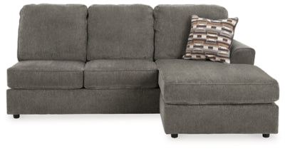 Right-Arm Facing Sofa Chaise In Solid Putty Fabric