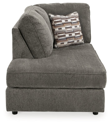Left-Arm Facing Corner Chaise In Solid Putty Fabric