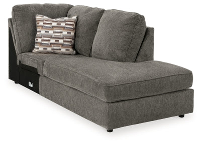 Right-Arm Facing Corner Chaise In Solid Putty Fabric