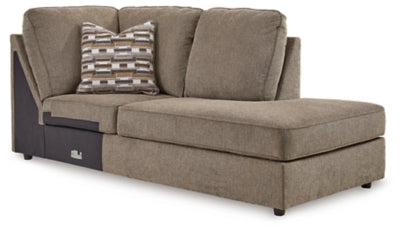 Right-Arm Facing Corner Chaise In Solid Briar Fabric