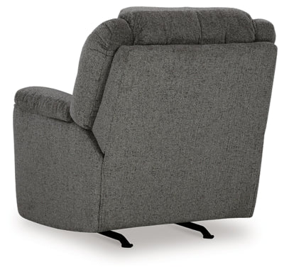 Recliner In Solid Mineral Fabric