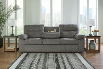 Sofa In Solid Mineral Fabric