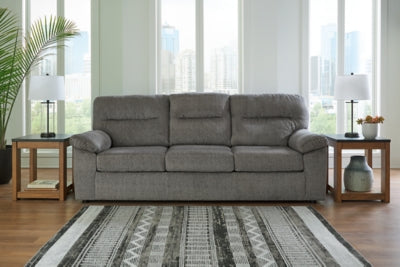 Sofa In Solid Mineral Fabric