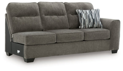 Right-Arm Facing Sofa In Solid Graphite Fabric