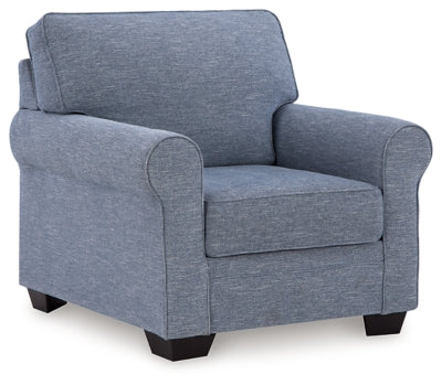 Chair In Solid Denim Performance Fabric;Next-Gen Nuvella™;Fabric