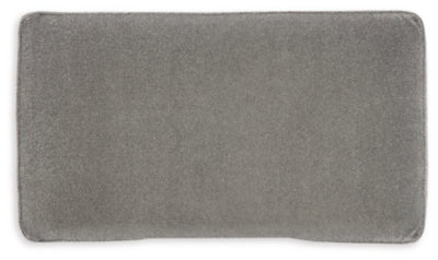 Ottoman In Solid Ash Fabric
