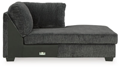 Right-Arm Facing Corner Chaise In Solid Shadow Fabric