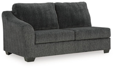 Left-Arm Facing Sofa In Solid Shadow Fabric