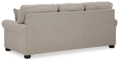 Queen Sofa Sleeper In Solid Dune Fabric