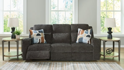 Reclining Sofa In Solid Dusk Metal