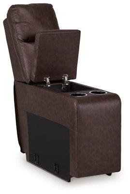 Console with Storage In Solid Walnut Fabric