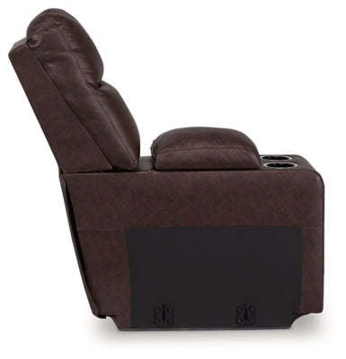 Console with Storage In Solid Walnut Fabric