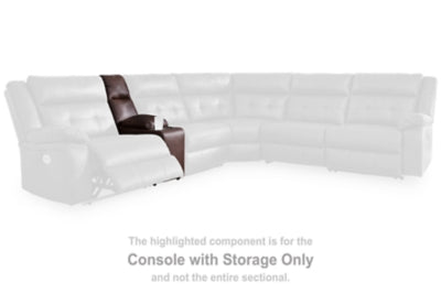 Console with Storage In Solid Walnut Fabric