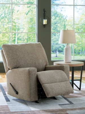 Recliner In Solid Hemp Fabric