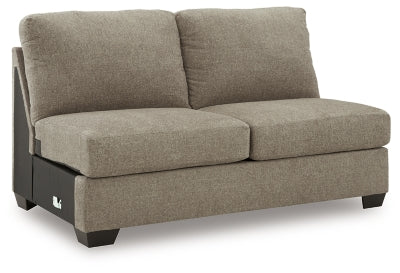 Armless Loveseat In Solid Hemp Fabric