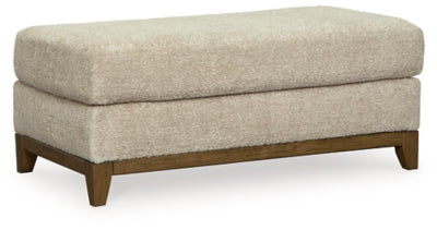 Ottoman In Solid Desert Fabric