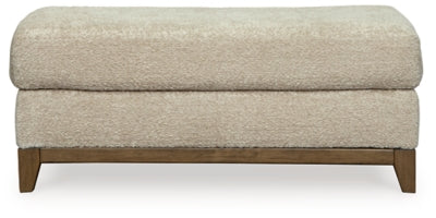 Ottoman In Solid Desert Fabric