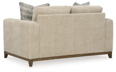 Loveseat In Solid Desert Fabric