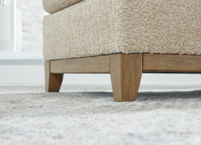 Ottoman In Solid Desert Fabric