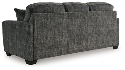 Sofa In Solid Gunmetal Fabric