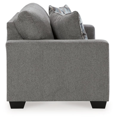 Sofa In Solid Graphite Fabric