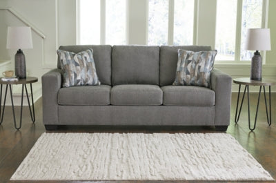 Sofa In Solid Graphite Fabric