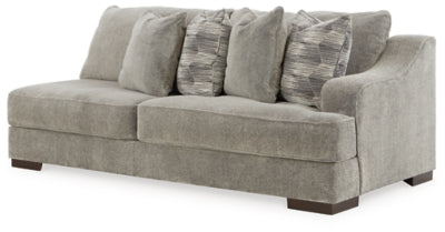 Right-Arm Facing Sofa In Solid Smoke Fabric