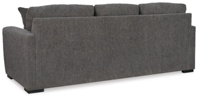 Sofa Chaise In Solid Pewter Fabric