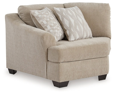 Left-Arm Facing Cuddler In Solid Cork Fabric