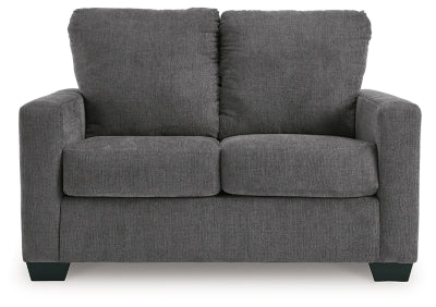 Twin Sofa Sleeper In Solid Pewter Fabric