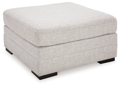 Oversized Accent Ottoman In Solid Stone Next-Gen Nuvella™;Fabric;Performance Fabric
