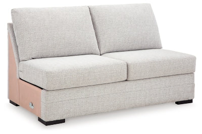 Armless Loveseat In Solid Stone Next-Gen Nuvella™;Fabric;Performance Fabric