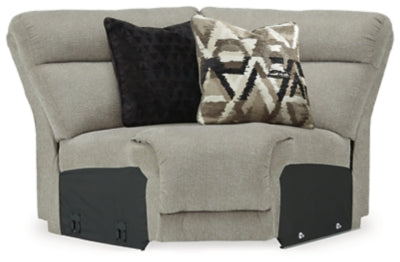 Wedge In Solid Stone Fabric