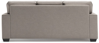 Sofa Chaise In Solid Stone Fabric