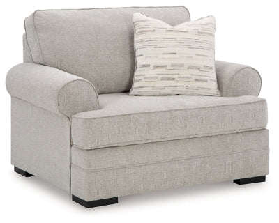 Oversized Chair In Solid Shadow Fabric