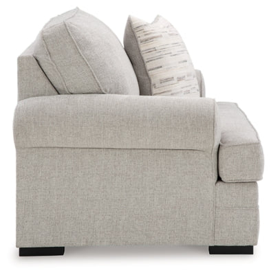 Oversized Chair In Solid Shadow Fabric