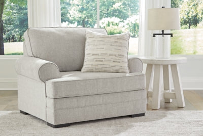 Oversized Chair In Solid Shadow Fabric