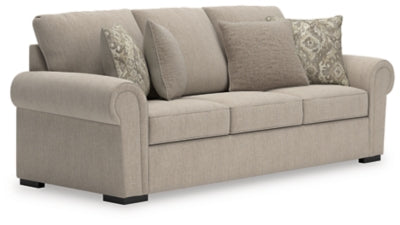 Sofa In Solid Heather Fabric