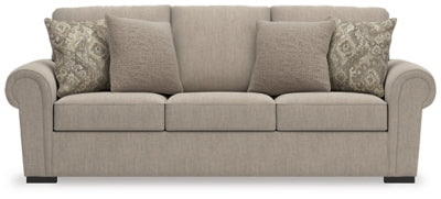 Sofa In Solid Heather Fabric