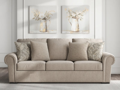 Sofa In Solid Heather Fabric
