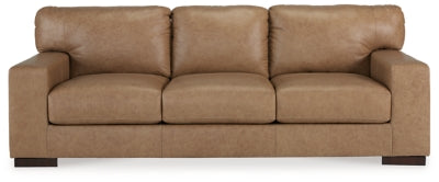 Sofa In Solid Tumbleweed Leather Match