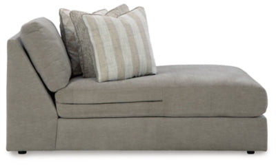 Right-Arm Facing Corner Chaise In Solid Ash Fabric