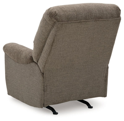 Recliner In Solid Nutmeg Fabric