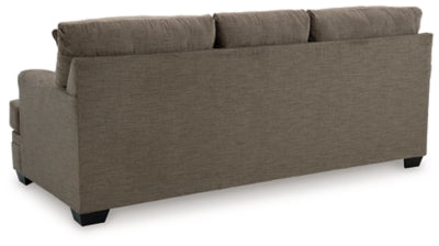 Queen Sofa Sleeper In Solid Nutmeg Fabric