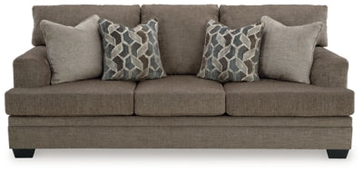 Queen Sofa Sleeper In Solid Nutmeg Fabric