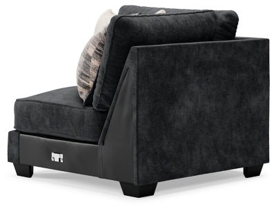 Wedge In Solid Charcoal Fabric